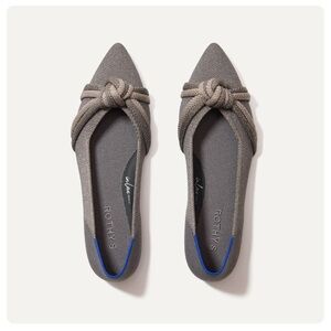 Rothy's The Knot Point II In
Grey/metallic In Silver Mix
